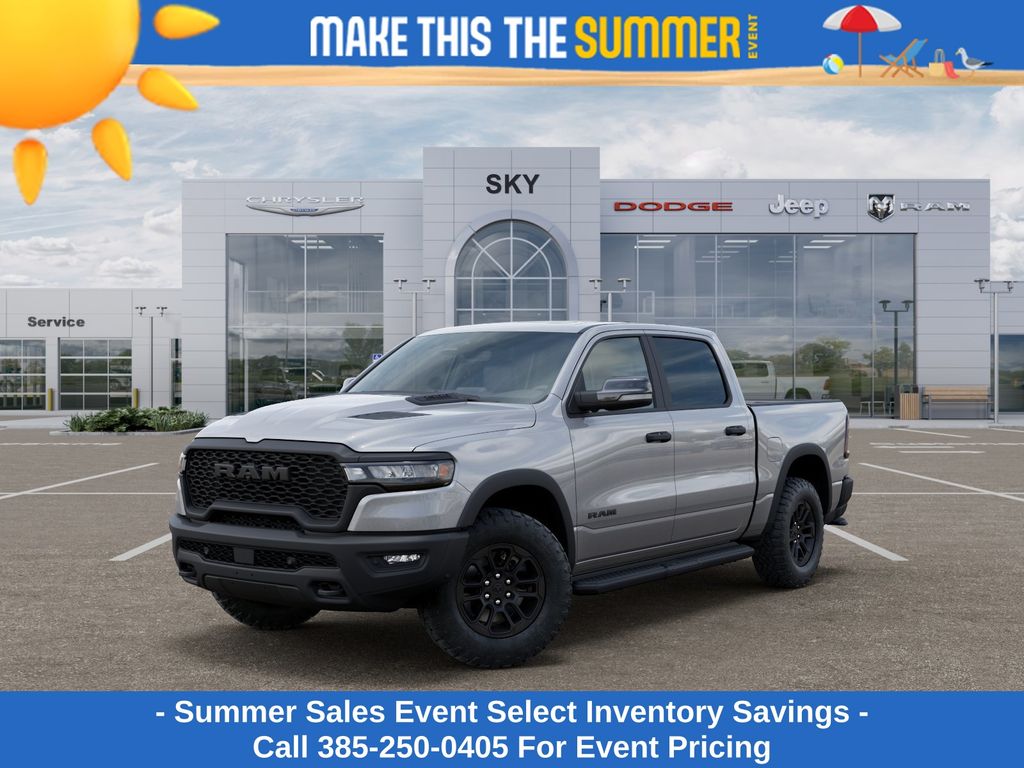 Billet Silver Metallic Clearcoat 2026 RAM 1500 Pickup Truck Four-Wheel Drive 8-Speed Automatic