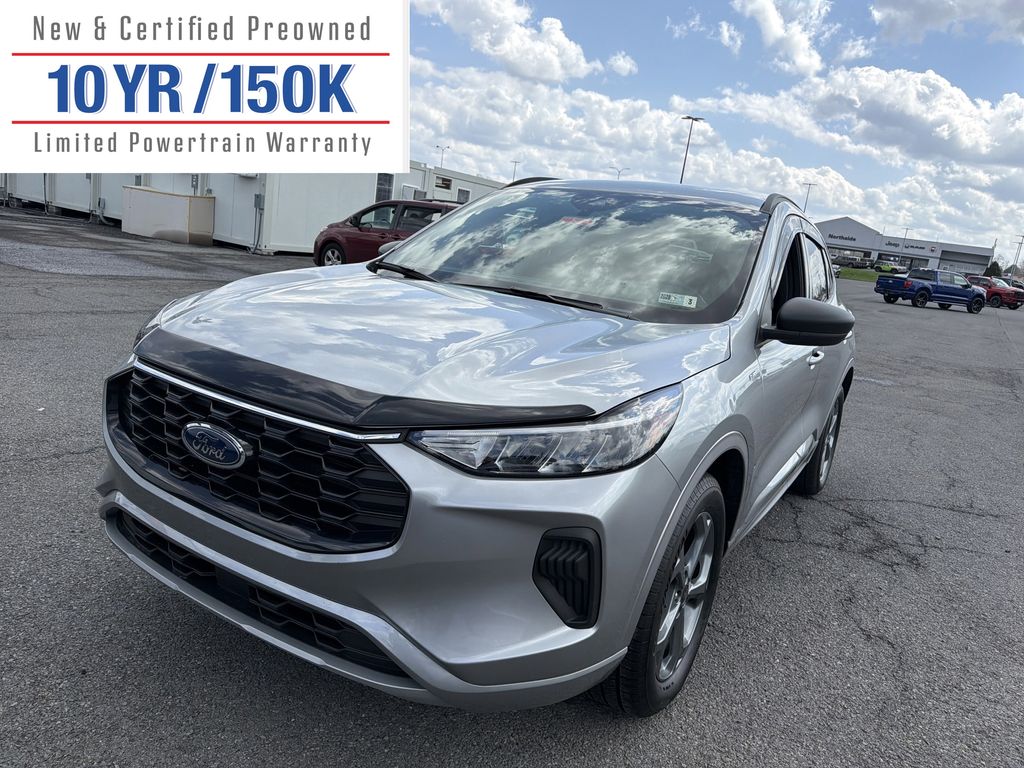 Iconic Silver Metallic 2024 Ford Escape ST-Line AWD SUV / Crossover All-Wheel Drive 8-Speed Automatic