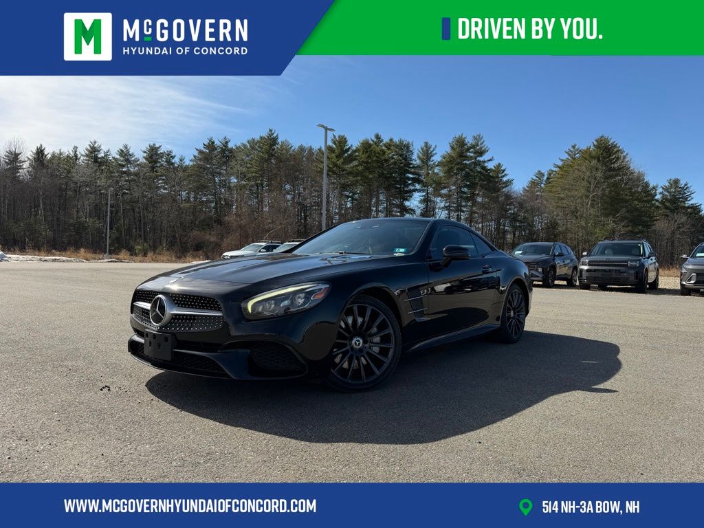 Black 2017 Mercedes-Benz SL-Class SL 550 RWD Convertible Rear-Wheel Drive 9-Speed Automatic