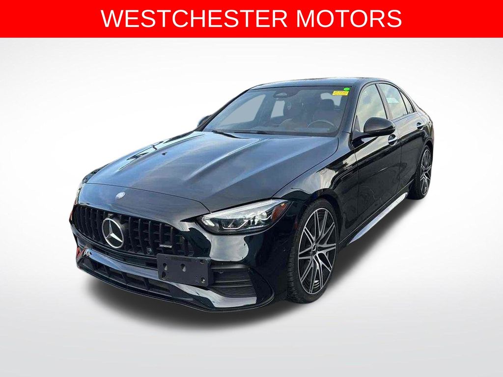 Black 2024 Mercedes-Benz C-Class AMG C 43 4MATIC Sedan All-Wheel Drive 9-Speed Automatic