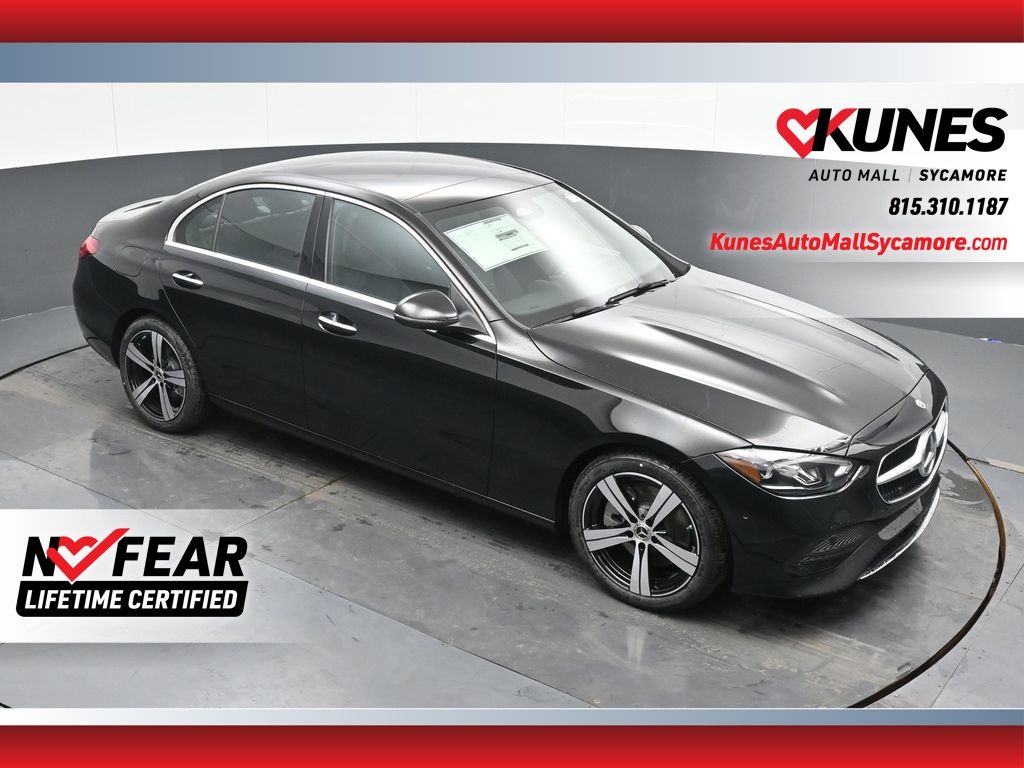 Black 2025 Mercedes-Benz C-Class Sedan All-Wheel Drive 9-Speed Automatic