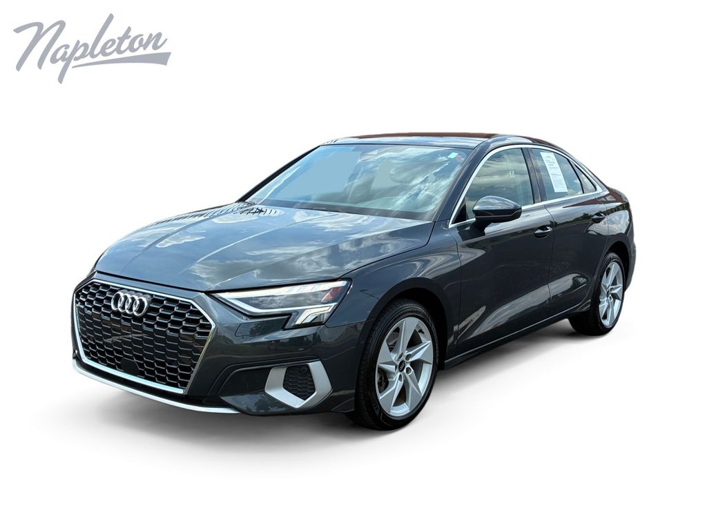 Manhattan Gray Metallic 2024 Audi A3 Sedan All-Wheel Drive 7-Speed Automatic