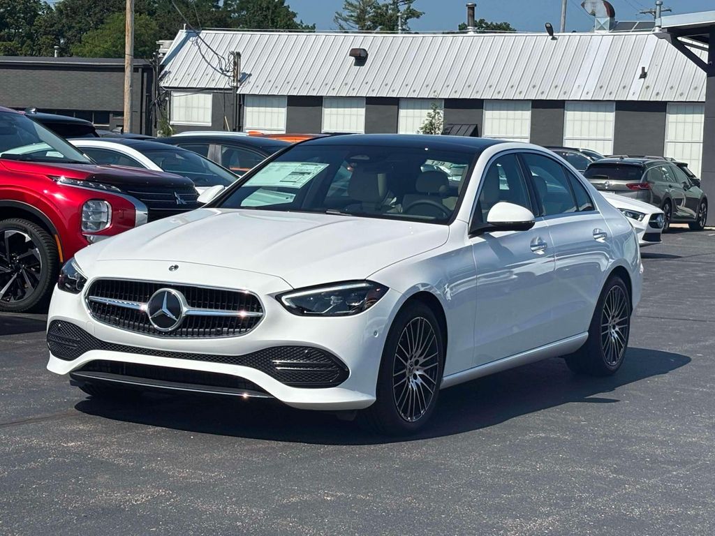 Polar White 2026 Mercedes-Benz C-Class Sedan All-Wheel Drive 9-Speed Automatic