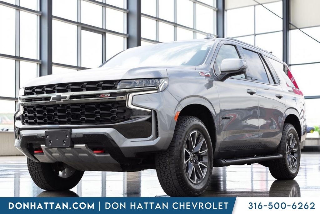 Gray (Satin Steel Metallic) 2021 Chevrolet Tahoe SUV / Crossover Four-Wheel Drive 