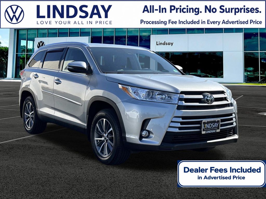 Celestial Silver Metallic 2019 Toyota Highlander XLE AWD SUV / Crossover All-Wheel Drive 8-Speed Automatic