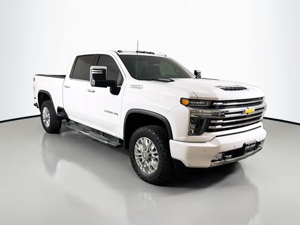 Summit White 2023 Chevrolet Silverado 2500HD High Country Crew Cab 4WD Pickup Truck Four-Wheel Drive Automatic