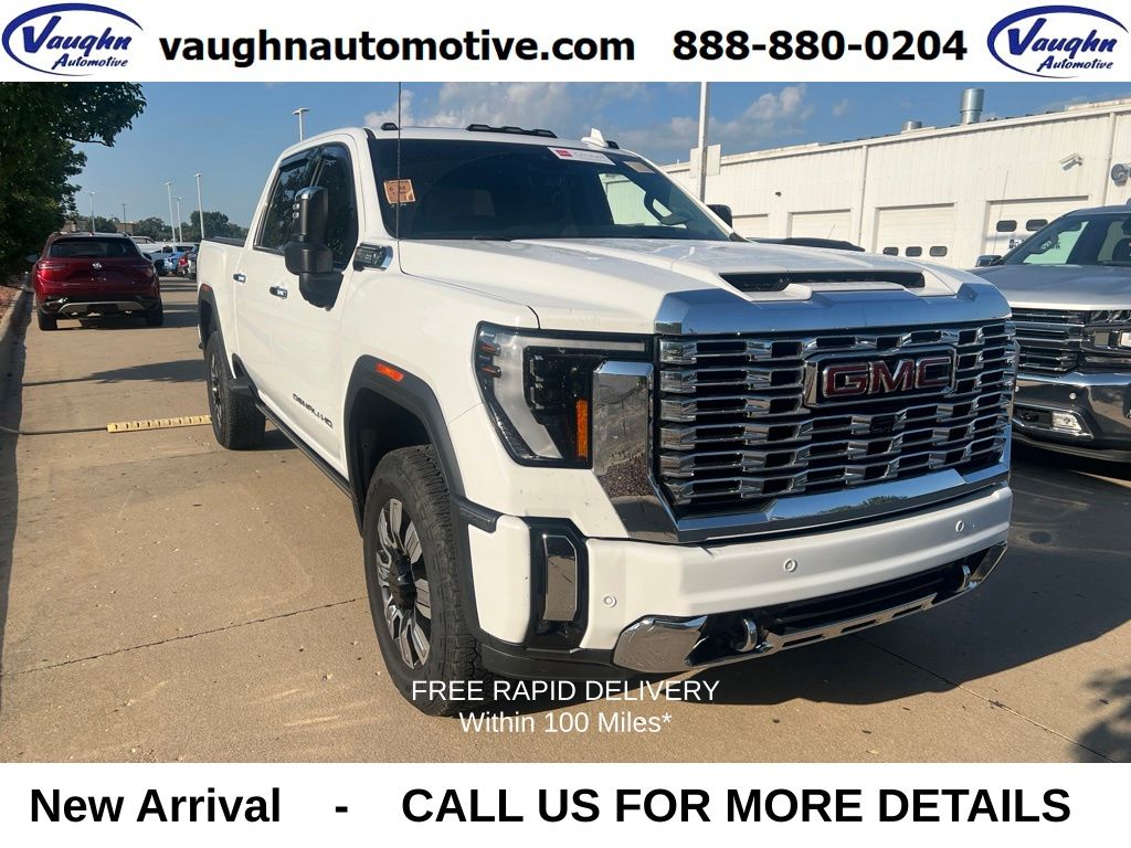 Summit White 2025 GMC Sierra 2500HD Pickup Truck Four-Wheel Drive Automatic
