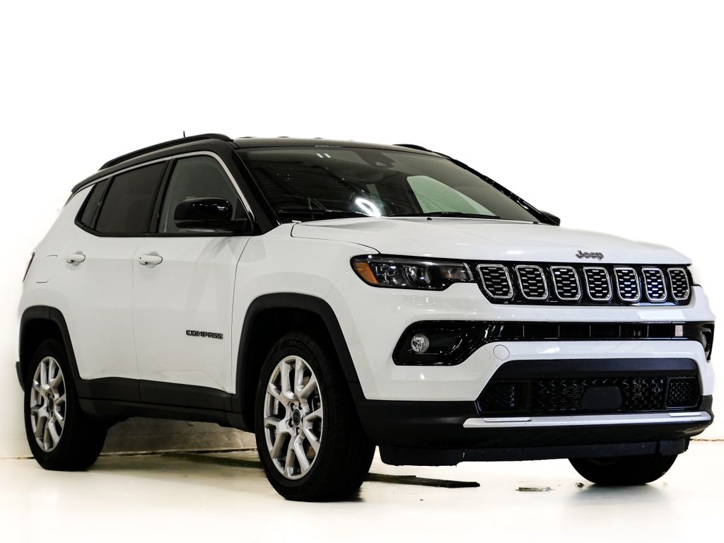 Bright White Clearcoat 2025 Jeep Compass Limited 4WD SUV / Crossover Four-Wheel Drive 8-Speed Automatic
