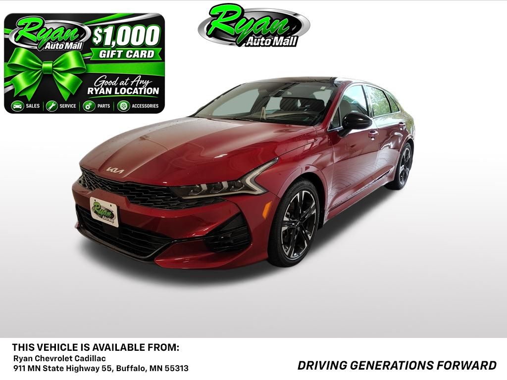 Passion Red 2022 Kia K5 Sedan Front-Wheel Drive 8-Speed Automatic