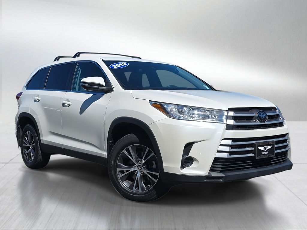 White (Blizzard Pearl) 2019 Toyota Highlander LE AWD SUV / Crossover All-Wheel Drive 8-Speed Automatic
