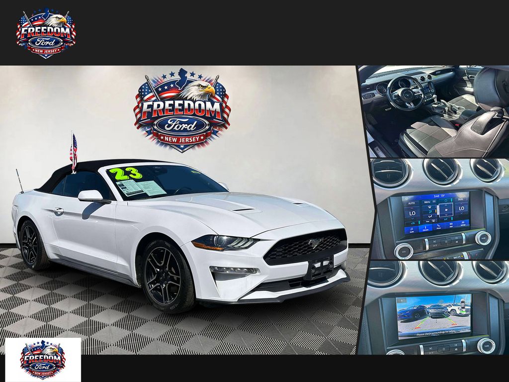 Oxford White 2023 Ford Mustang EcoBoost Premium Convertible RWD Convertible Rear-Wheel Drive Automatic