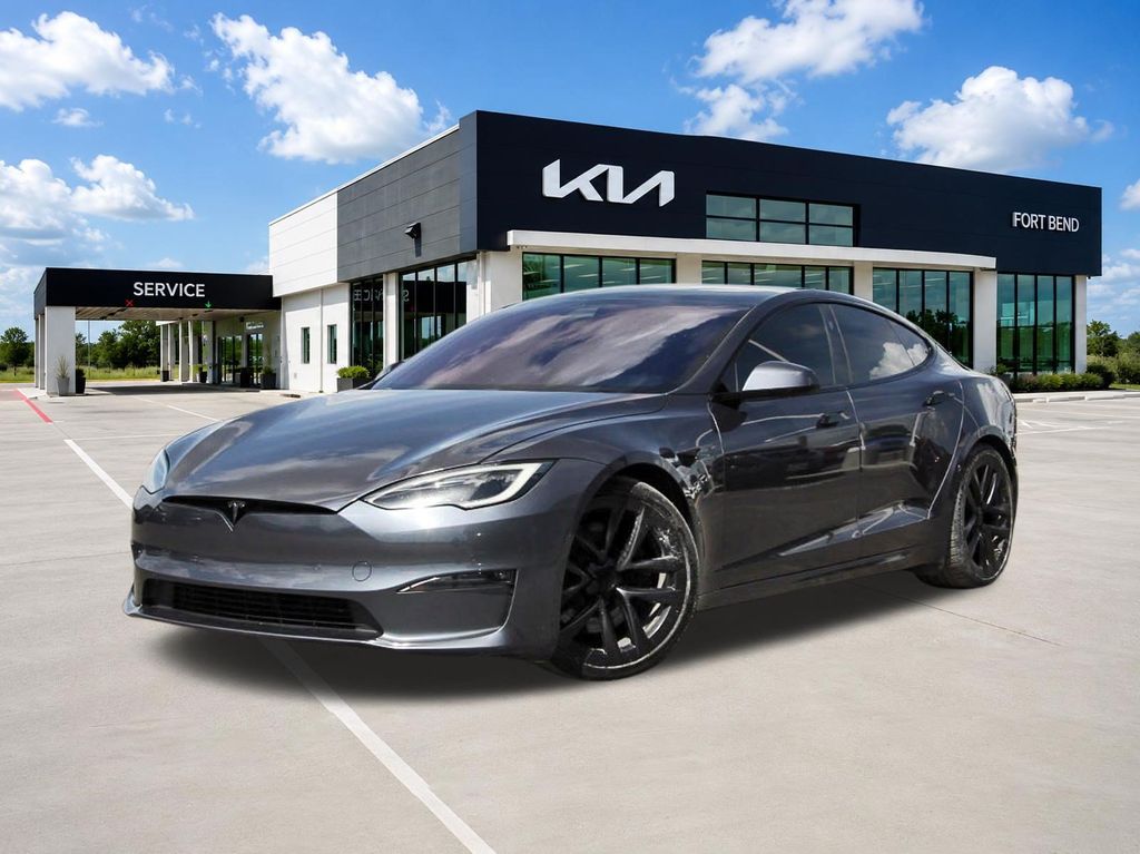 2022 Tesla Model S Base Gray at Shottenkirk Kia Fort Bend