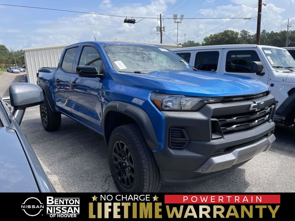 Glacier Blue Metallic 2024 Chevrolet Colorado Pickup Truck Four-Wheel Drive 8-Speed Automatic
