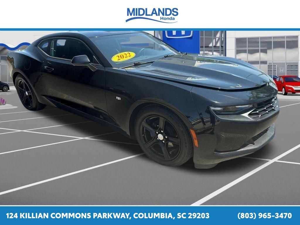 Black 2022 Chevrolet Camaro 1LT Coupe RWD Coupe Rear-Wheel Drive 8-Speed Automatic