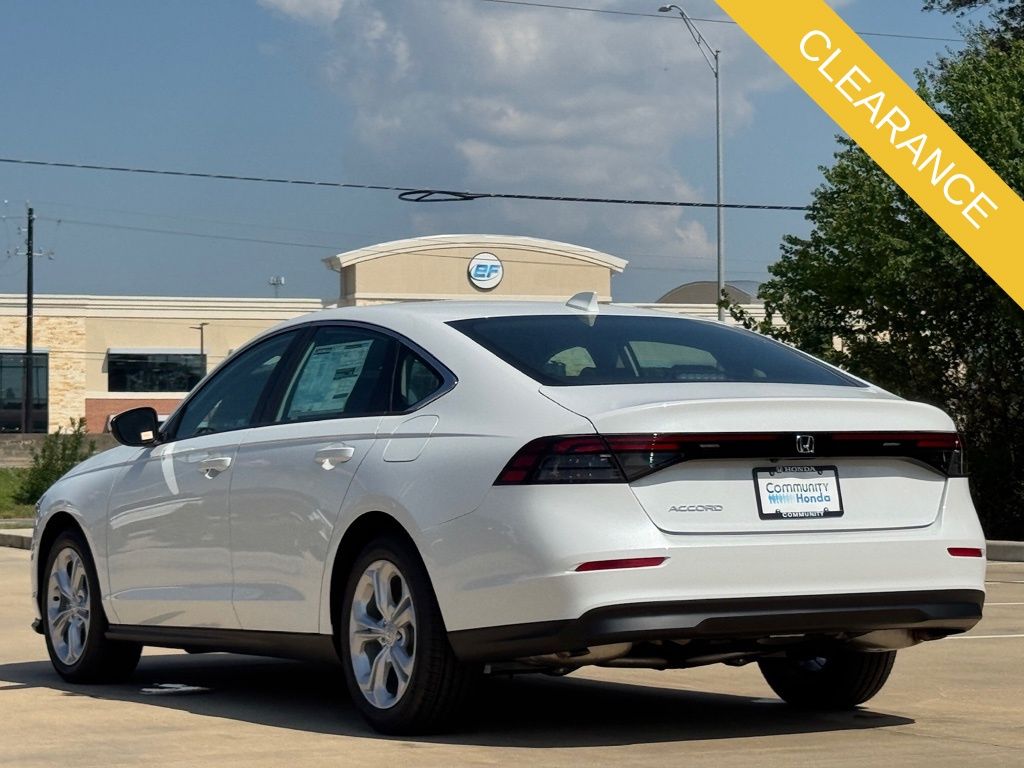 2025 Honda Accord LX White at Community Honda