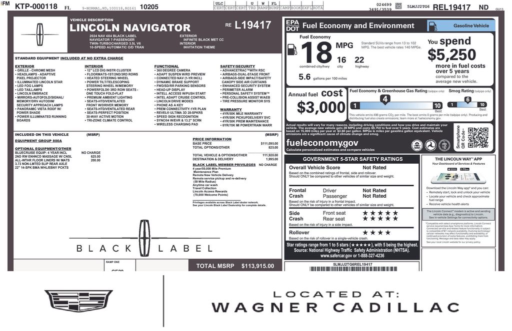 2024 Lincoln Navigator Black Label 4WD