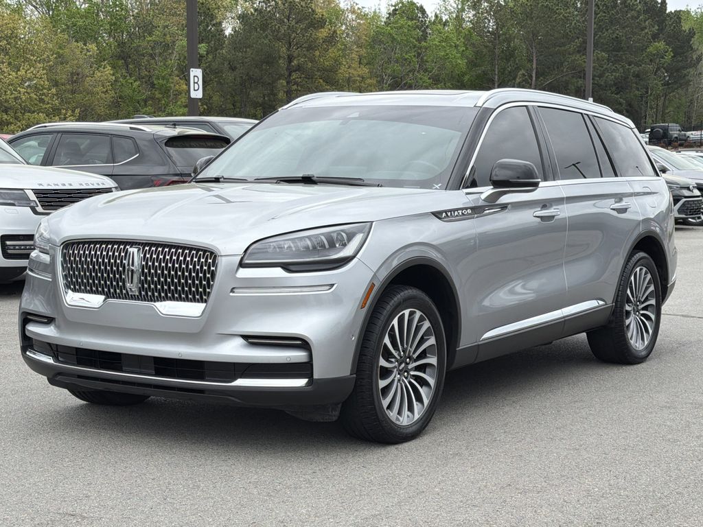 Silver Radiance Metallic Clearcoat 2022 Lincoln Aviator Reserve AWD SUV / Crossover All-Wheel Drive Automatic