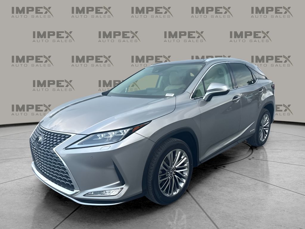 Silver 2021 Lexus RX Hybrid SUV / Crossover All-Wheel Drive Continuously Variable Transmission