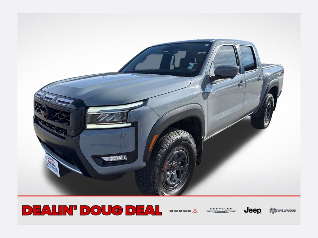 Boulder Gray Pearl 2025 Nissan Frontier Pickup Truck Four-Wheel Drive 9-Speed Automatic Overdrive