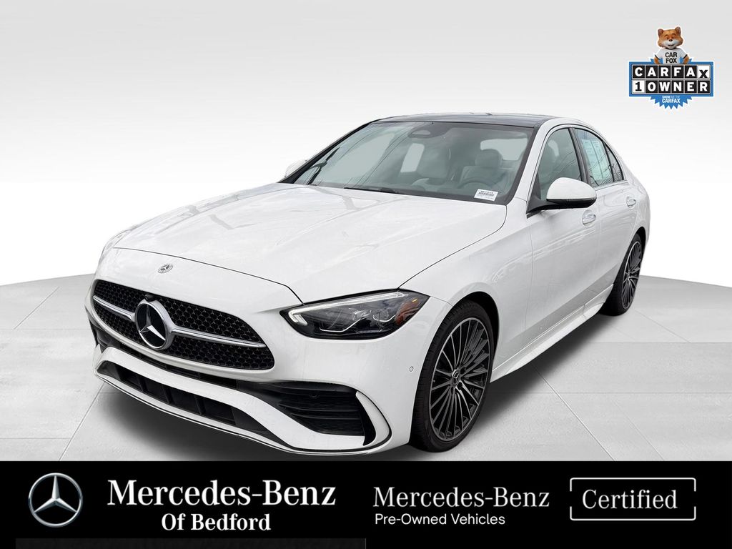 Polar White 2026 Mercedes-Benz C-Class Sedan All-Wheel Drive 9-Speed Automatic