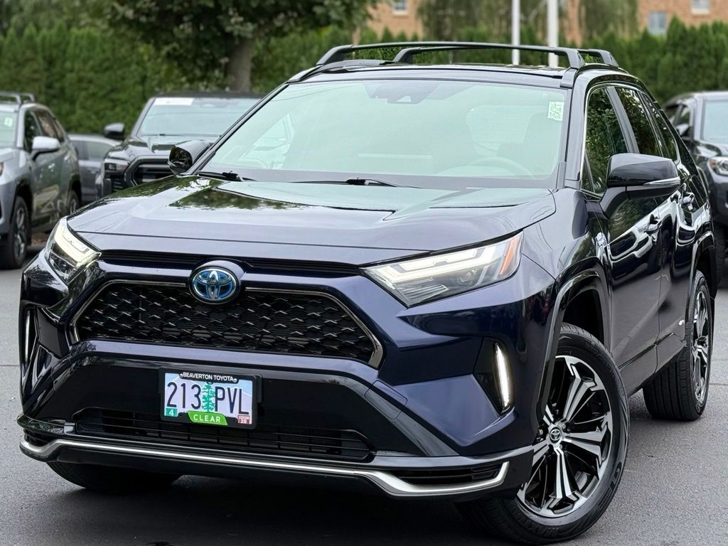Blueprint/Midnight Black Metallic 2024 Toyota RAV4 Prime SUV / Crossover All-Wheel Drive Continuously Variable Transmission