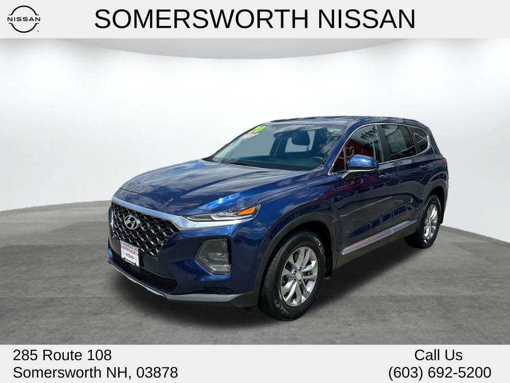 Stormy Blue 2020 Hyundai Santa Fe SUV / Crossover All-Wheel Drive 8-Speed Automatic