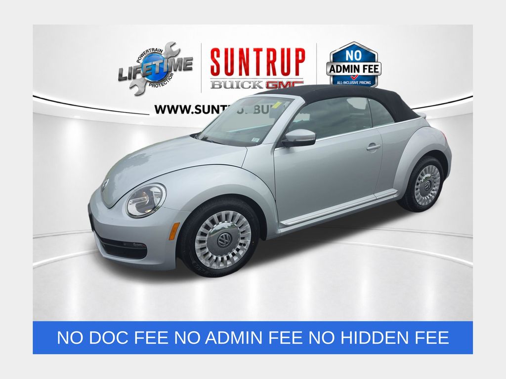 Denim Blue/Black Roof 2013 Volkswagen Beetle Hatchback 6-Speed Automatic