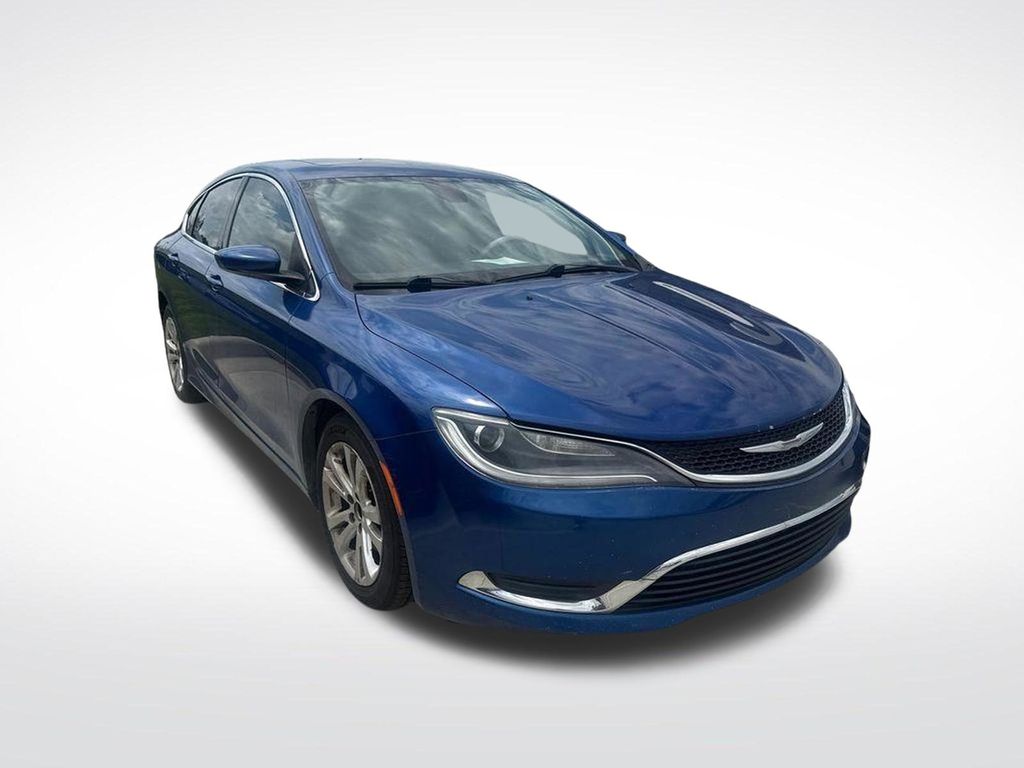 Vivid Blue 2015 Chrysler 200 Sedan Front-Wheel Drive 9-Speed Automatic