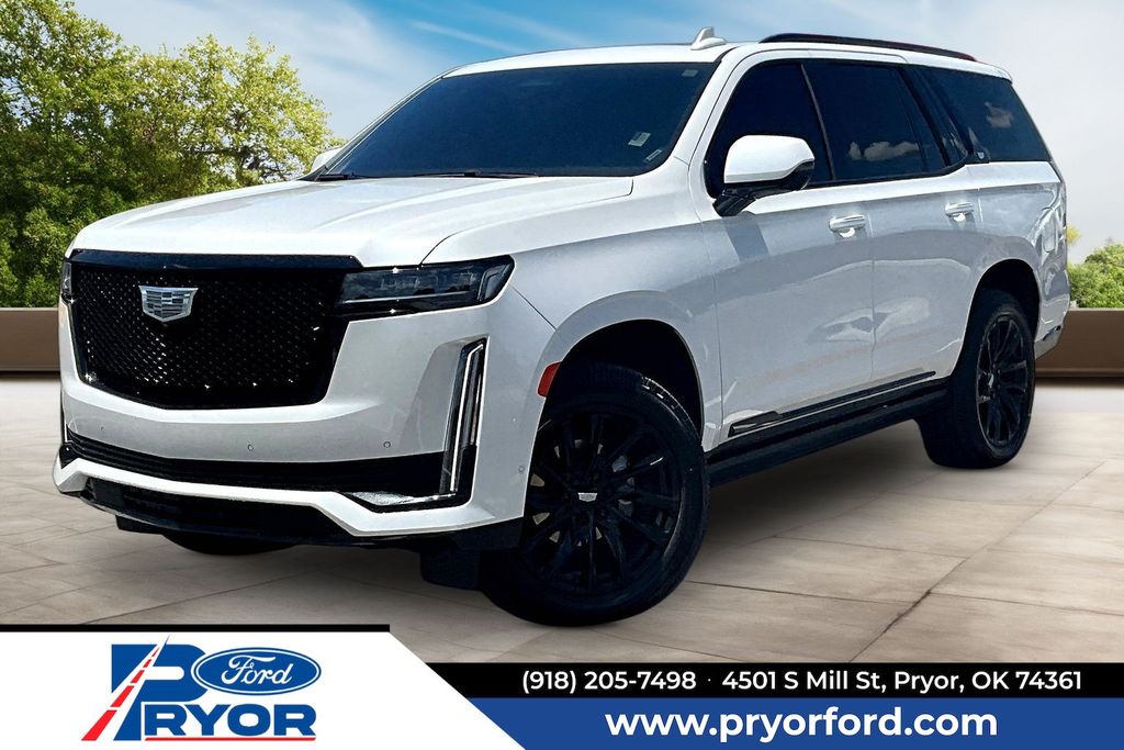Crystal White Tricoat 2024 Cadillac Escalade SUV / Crossover Four-Wheel Drive Automatic