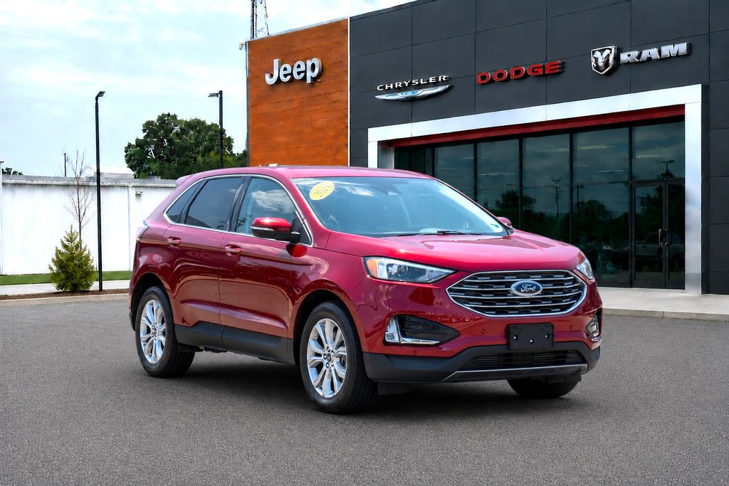 Red Metallic 2024 Ford Edge SUV / Crossover All-Wheel Drive 8-Speed Automatic