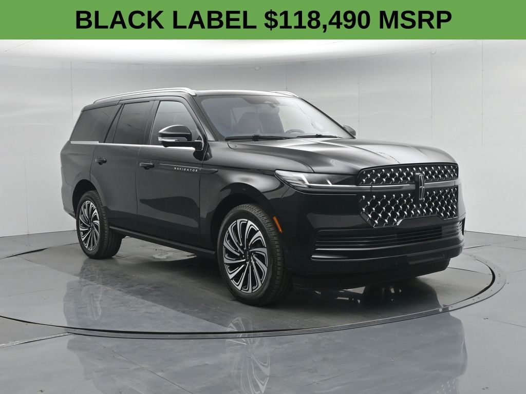 Infinite Black Metallic Clearcoat 2025 Lincoln Navigator Black Label 4WD SUV / Crossover Four-Wheel Drive Automatic