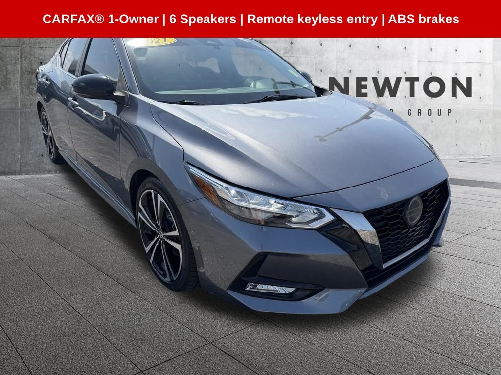 Gray (Gun Metallic) 2021 Nissan Sentra Sedan Front-Wheel Drive Continuously Variable Transmission