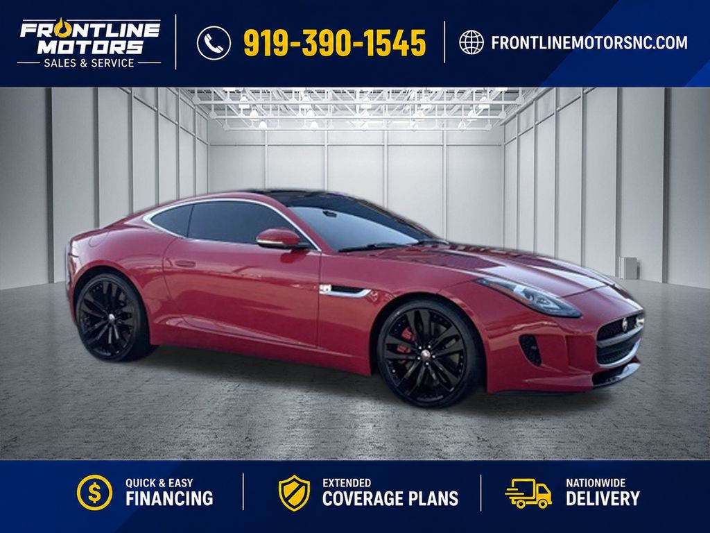 Italian Racing Red 2015 Jaguar F-TYPE Coupe Rear-Wheel Drive 8-Speed Automatic