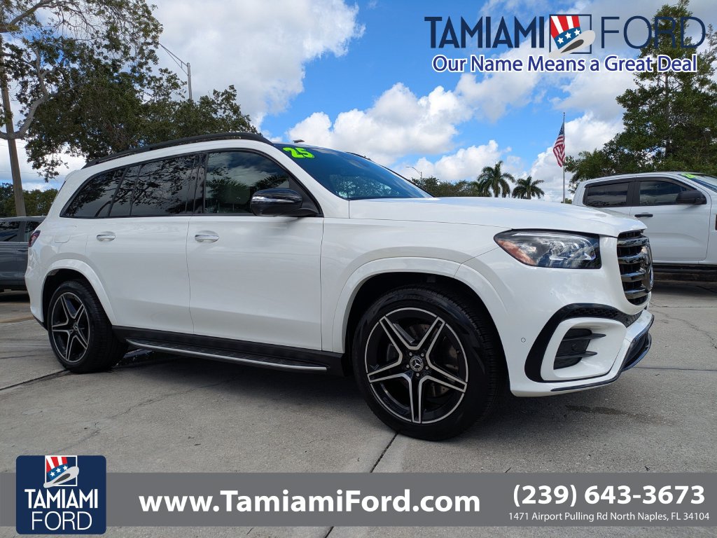 Polar White 2025 Mercedes-Benz GLS SUV / Crossover All-Wheel Drive 9-Speed Automatic