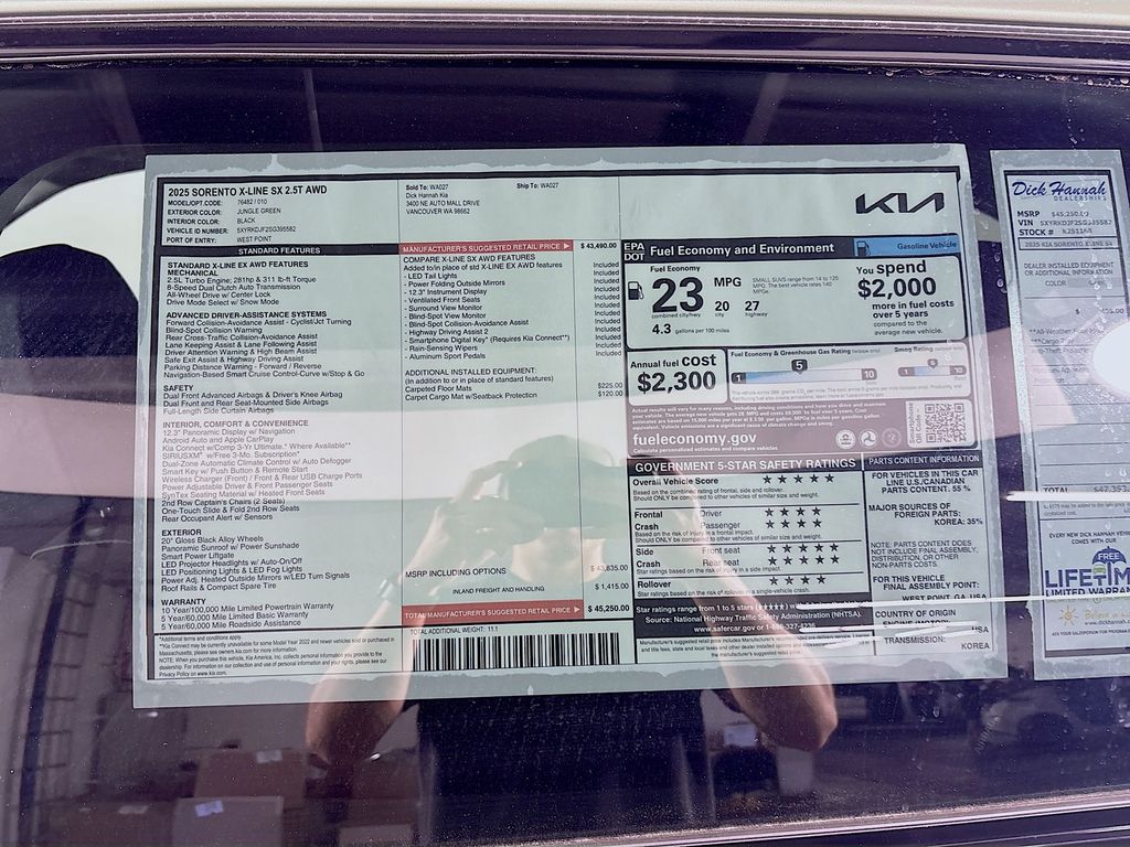 2025 Kia Sorento X-Line SX