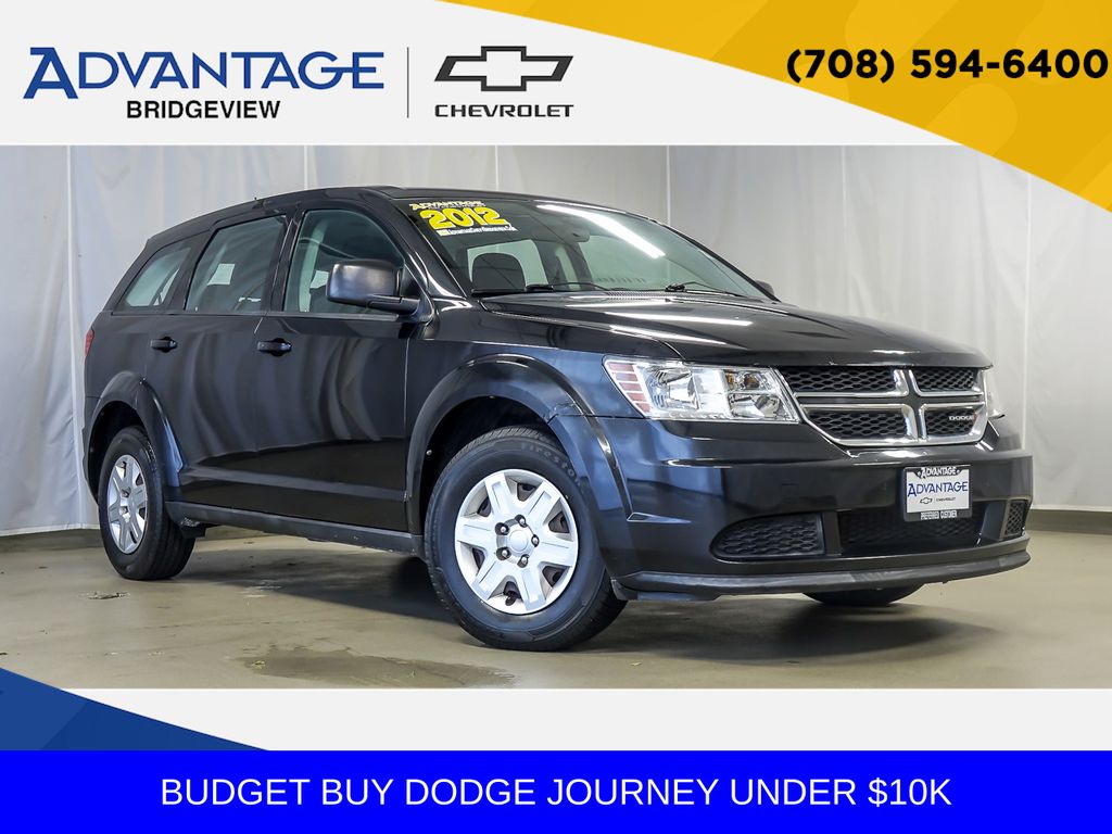 Brilliant Black Crystal Pearlcoat 2012 Dodge Journey SUV / Crossover Front-Wheel Drive 4-Speed Automatic