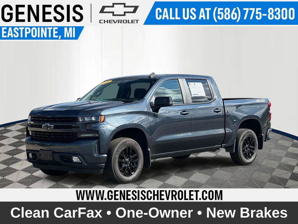 Shadow Gray Metallic 2020 Chevrolet Silverado 1500 Pickup Truck Four-Wheel Drive 8-Speed Automatic