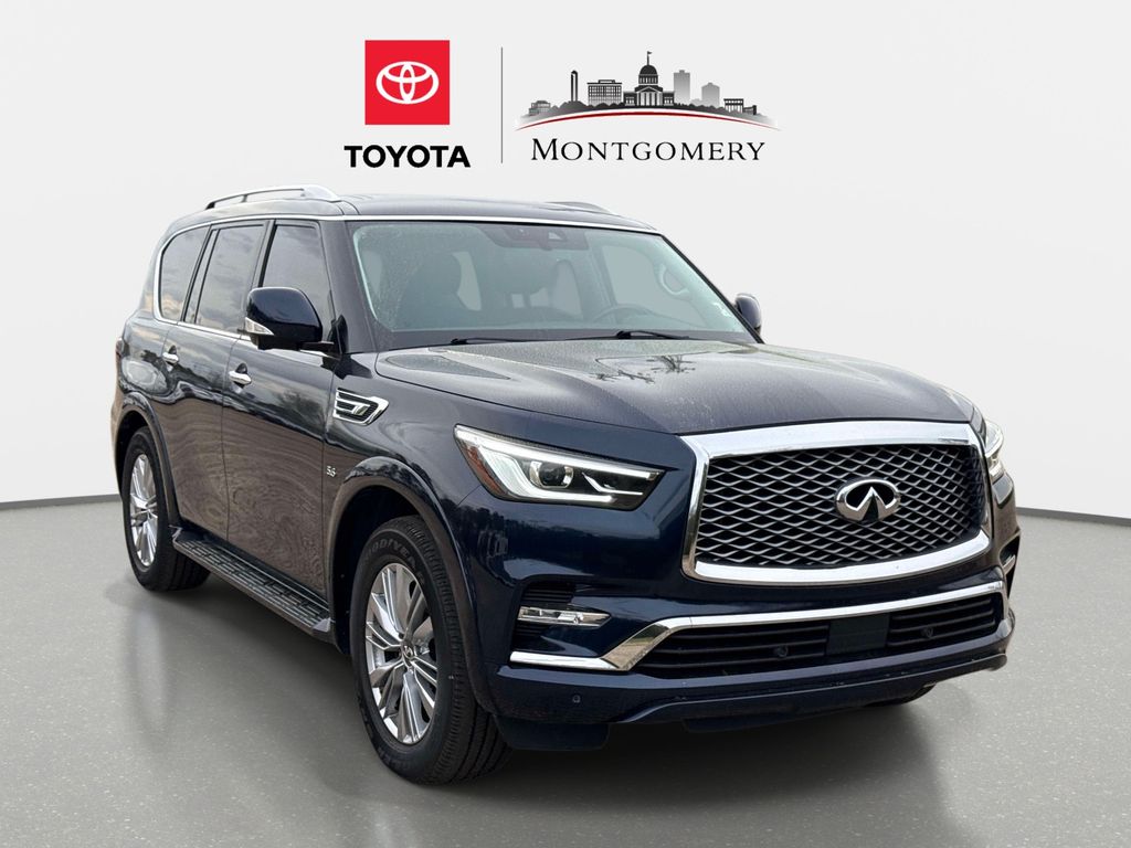 Hermosa Blue 2019 INFINITI QX80 Luxe 4WD SUV / Crossover All-Wheel Drive 7-Speed Automatic