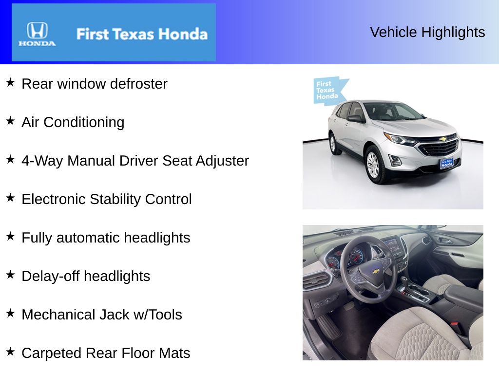 Used Car 2019 Chevrolet Equinox  Ls For Sale Under $20,000 In Austin, Texas