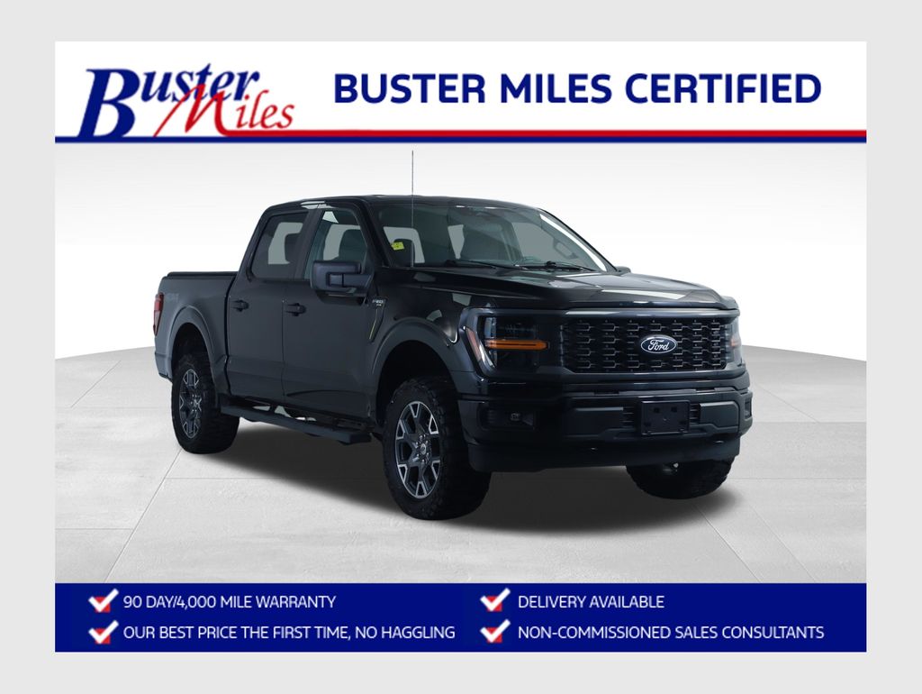 Black Metallic 2024 Ford F-150 Pickup Truck Four-Wheel Drive Automatic