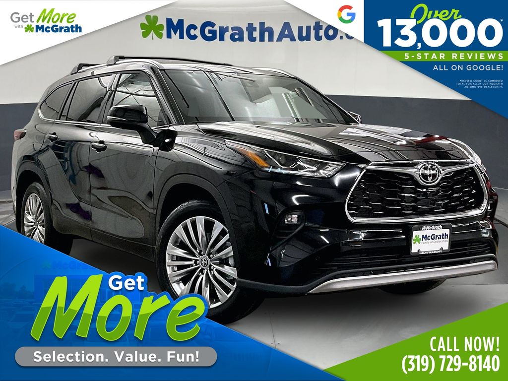 Midnight Blackmetallic 2026 Toyota Highlander Platinum AWD SUV / Crossover All-Wheel Drive 8-Speed Automatic