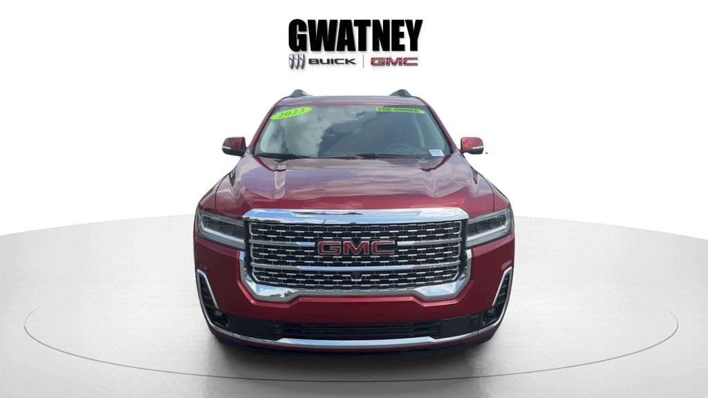 Volcanic Red Tintcoat 2023 GMC Acadia Denali AWD SUV / Crossover Four-Wheel Drive 9-Speed Automatic