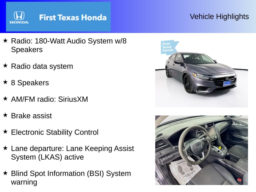 Used Car 2022 Honda Insight  Ex For Sale Under $20,000 In Austin, Texas