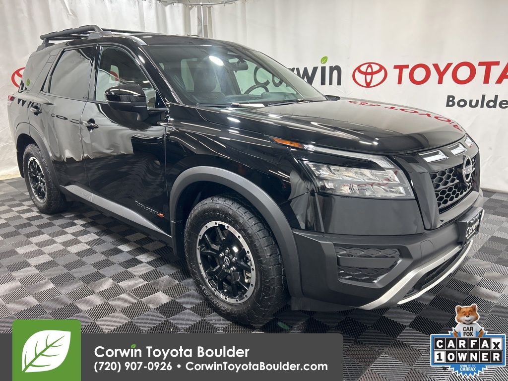 Super Black 2024 Nissan Pathfinder Rock Creek 4WD SUV / Crossover All-Wheel Drive 9-Speed Automatic