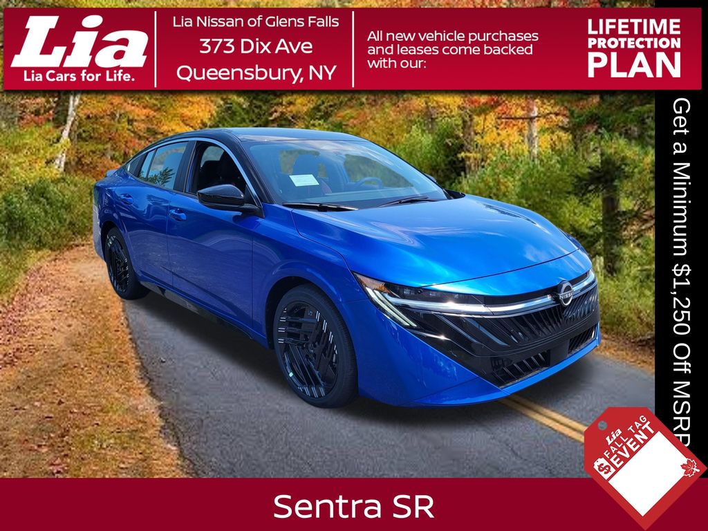 Black (Bluestone Pearl/Super Blk) 2026 Nissan Sentra Sedan Front-Wheel Drive Continuously Variable Transmission