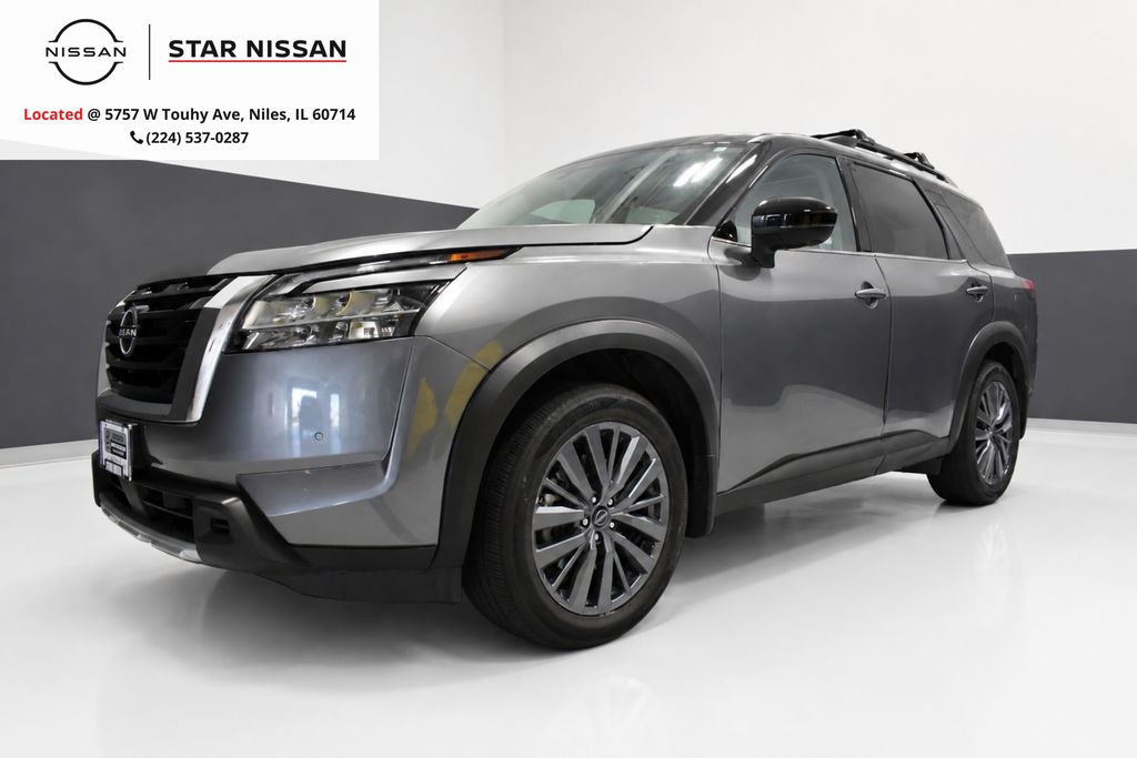 Gun Metallic/Super Black 2024 Nissan Pathfinder SUV / Crossover All-Wheel Drive 9-Speed Automatic