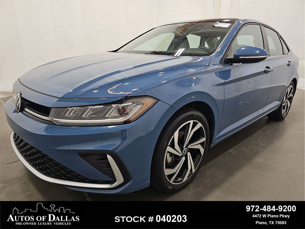 Blue 2025 Volkswagen Jetta Sedan Front-Wheel Drive 8-Speed Automatic