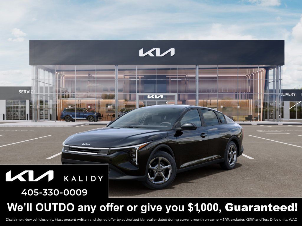 2026 Aurora Black Kia K4 LXS FWD Sedan
