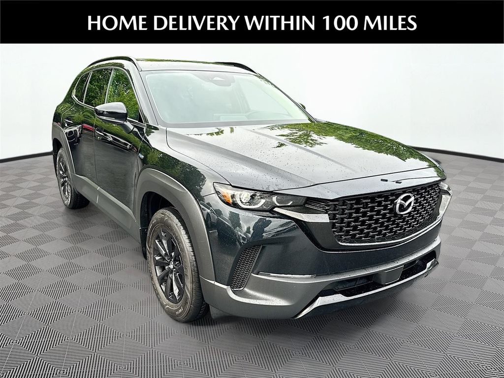 Jet Black Mica 2025 Mazda CX-50 Hybrid Premium AWD SUV / Crossover All-Wheel Drive Continuously Variable Transmission