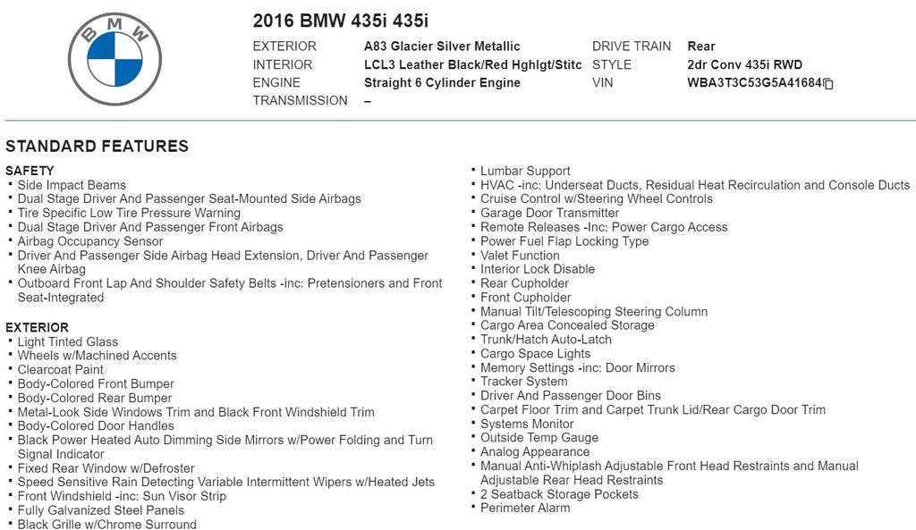 2016 BMW 4 Series 435i 19